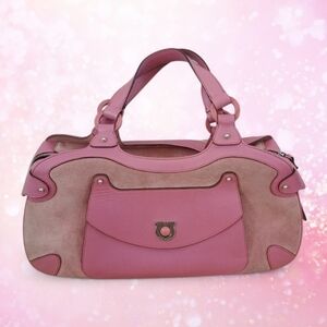Like New - Elegant Pink Handbag By Salvatore Faragamo